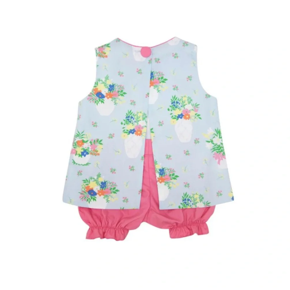 RARE Beaufort Bonnet Matching Set -Uplifting Lilies Girls 8 Bon Air Bloomer Set